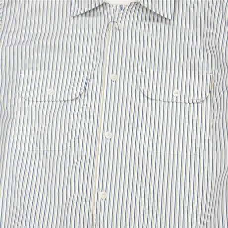 tone / SLIT COLLAR SHIRT / WHITE STRIPE