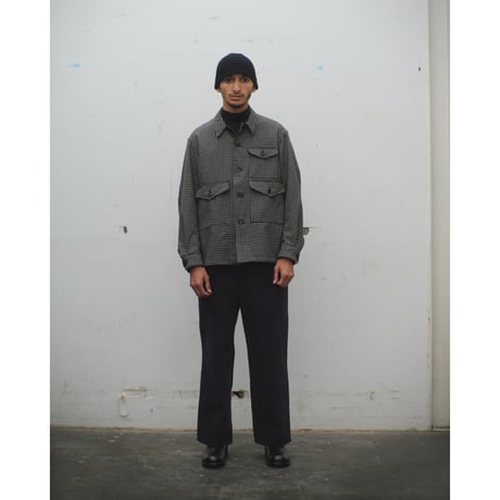 PHIGVEL MAKERS & Co. / HAND KNITTING NAVAL HAT / INK BLACK