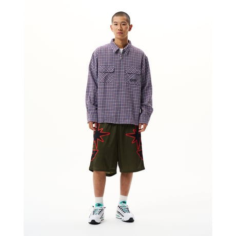 BoTT / ZIP-UP FLANNEL SHIRT / SLATE BLUE