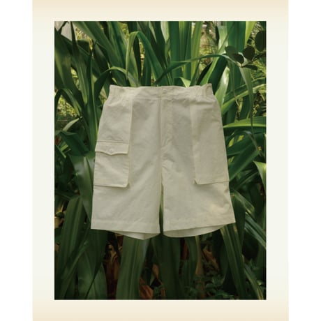 tone / COTTON NYLON GARDEN SHORTS / BLACK