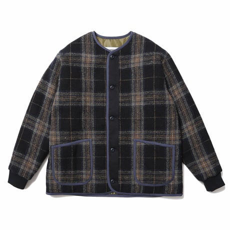 HOMBRE NINO / QUILTING JACKET / NAVY PLAID
