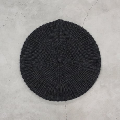 tone / WOOL BERET / CHACOAL