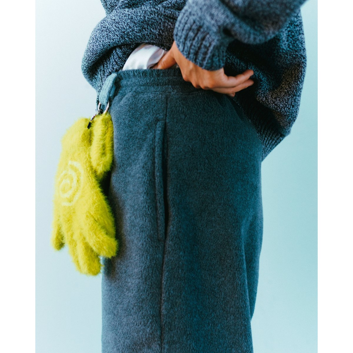 SOL soonerorlater / HALFZIP KNIT SWEATER / GRAY