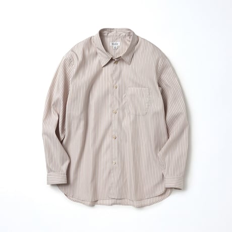 tone / DRESS SHIRT / BROWN STRIPE