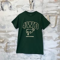 4WD  (4 WORTH DOING) / BRONCO MASCOT TEE / DARK GREEN