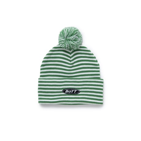 BoTT / LIGHT LOGO STRIPE BEANIE / WHITE