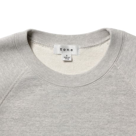 tone / HEAVY WEIGHT CREW NECK SWEAT / ASH GRAY