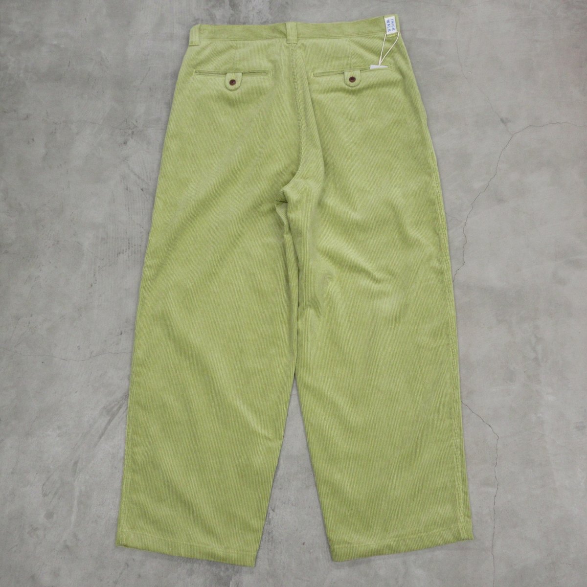 NOROLL / THICK WALK CORDS PANTS / LIME GREEN |