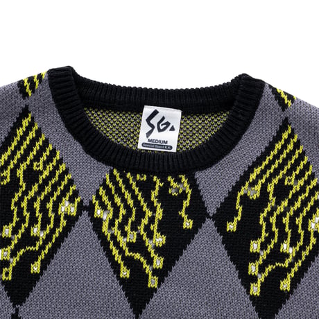 SPECIAL GUEST K.K. / CPU KNIT SWEATER / BLACK