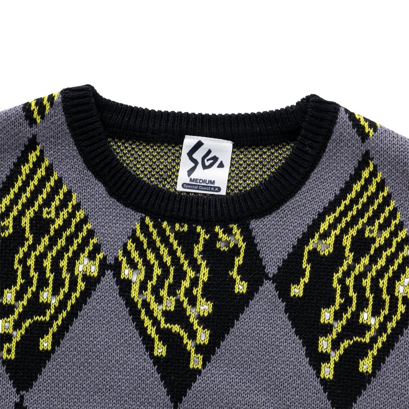 SPECIAL GUEST K.K. / CPU KNIT SWEATER / BLACK |