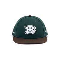 BoTT x NEW ERA / CLASSIC B NEW ERA LP 59FIFTY / D.GREEN/WALNUT