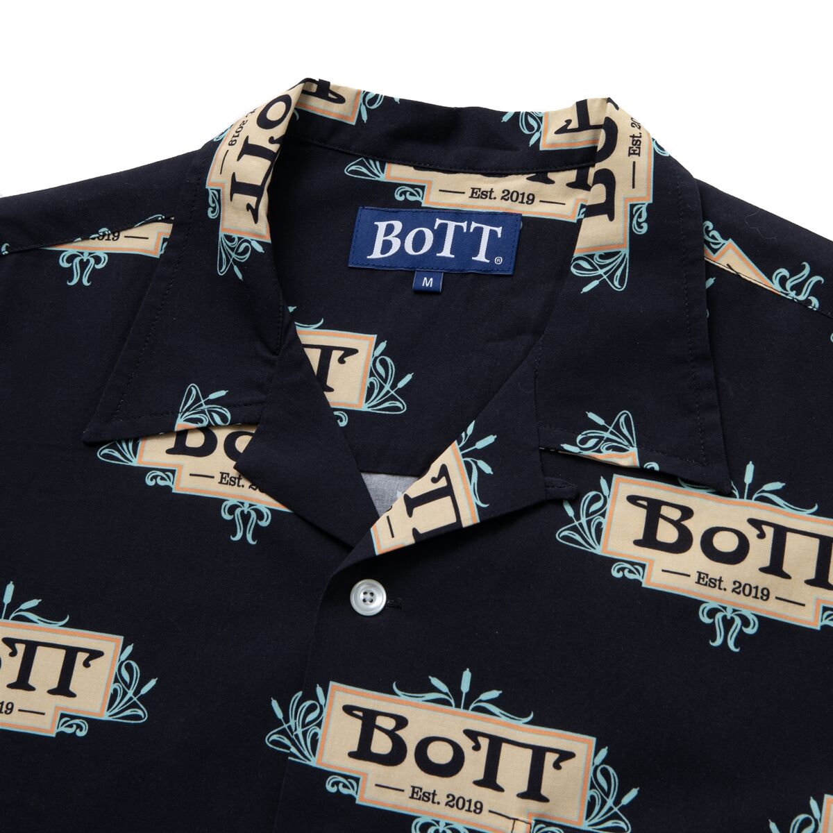 BoTT / LUXE LOGO RAYON SHIRT / BLACK | Sophomore