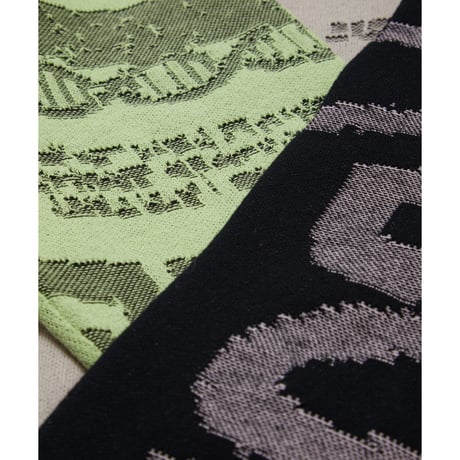 BAL / JACQUARD COTTON CREWNECK SWEATER / BLACK