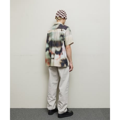 BAL / BLUR PATTERN LYOCELL SS SHIRT / BLUR
