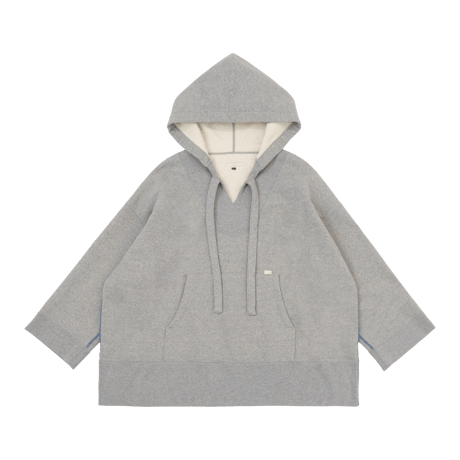 ON-AIR / HEAVY FLEECE BAJA HOODIE / GREY HEATHER