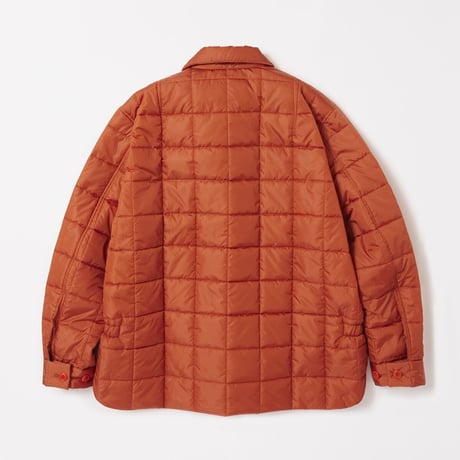 tone / QUILTED SHIRT JACKET / ORANGE