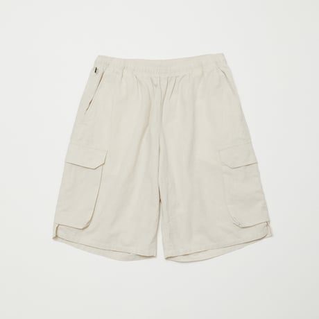 BAL / COTTON  LINEN CARGO SHORT / BONE
