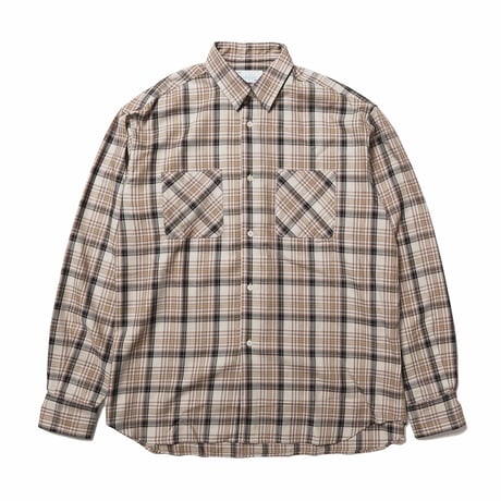 HOMBRE NINO / PLAID SHIRT / BEIGE