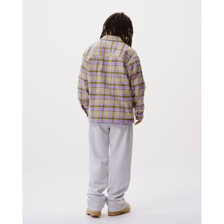 BoTT / ZIP-UP FLANNEL SHIRT / LAVENDER