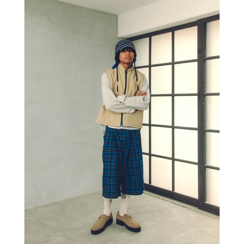SOL soonerorlater / CHECKED BAGGY SHORTS / BROW SOL soonerorlater / CHECKED BAGGY SHORTS / BROW