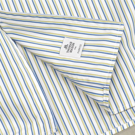 tone / SLIT COLLAR SHIRT / WHITE STRIPE