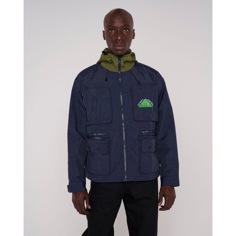 BRAIN DEAD / CROPPED HUNTING JACKET / NAVY | So