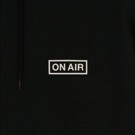 ON-AIR / ON AIR BASIC LOGO FULL ZIP HOODIE / BLACK