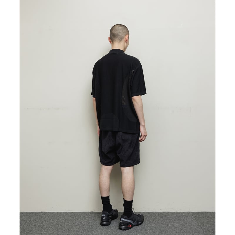 フィジークフレーム Sharp Collar Zip Polo - BLACK 06-25-