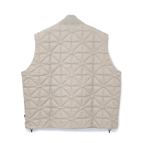 BoTT / QUILTED SPARKLE VEST / NATURAL