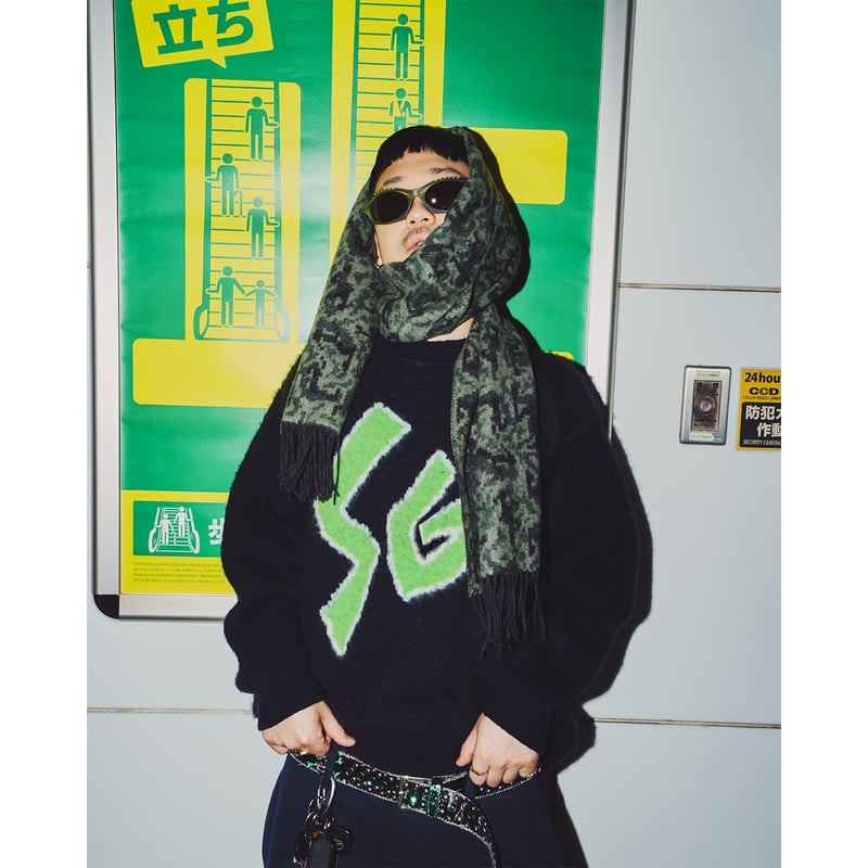 Fluffy Knit Sweater Special Guest kk 完売品 SPECIAL GUEST K.K. / SG FLUFFY KNIT / NAVY | So