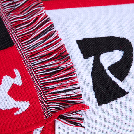 POLAR SKATE CO. / FOOTBALL SCARF / CHECKERS / RED