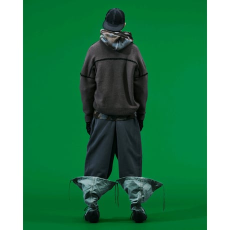 BAL / LOGO TIE DYE HOODIE by YUKIDYE / BLACK