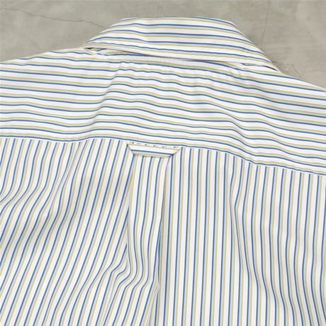 tone / SLIT COLLAR SHIRT / WHITE STRIPE