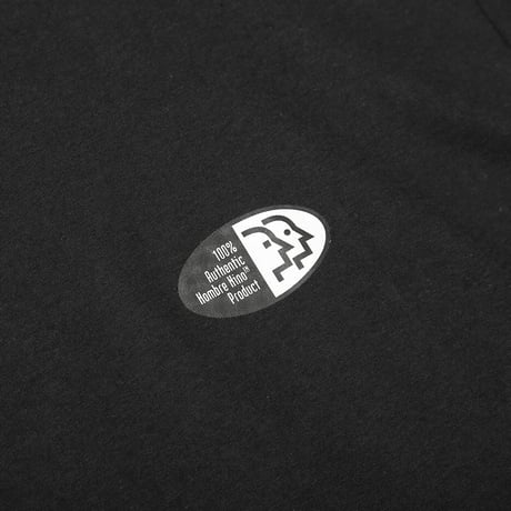 HOMBRE NINO / S/S PRINT TEE (OVAL LOGO) / BLACK