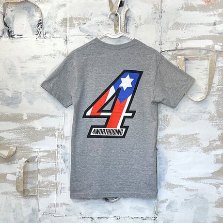 4WD  (4 WORTH DOING) / 4 x 2 TEE / HEATHER GREY