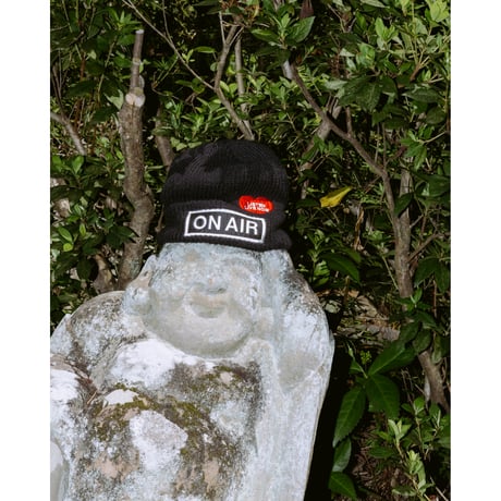ON-AIR / ON AIR BASIC LOGO CUFF BEANIE / BLACK