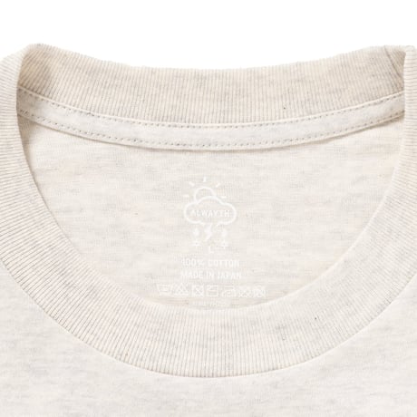 ALWAYTH / TAGLESS 2 PACK T-SHIRTS / BLACK & OATMEAL