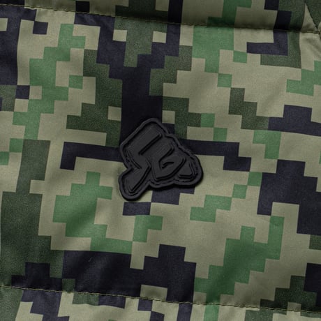 SPECIAL GUEST K.K. / SEX CAMO REVERSIBLE DOWN JACKET / GREEN / NAVY