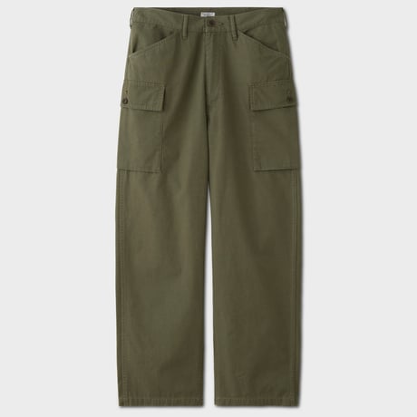 PHIGVEL MAKERS & Co. / POPLIN CLOTH CARGO TROUSERS / FADED OLIVE