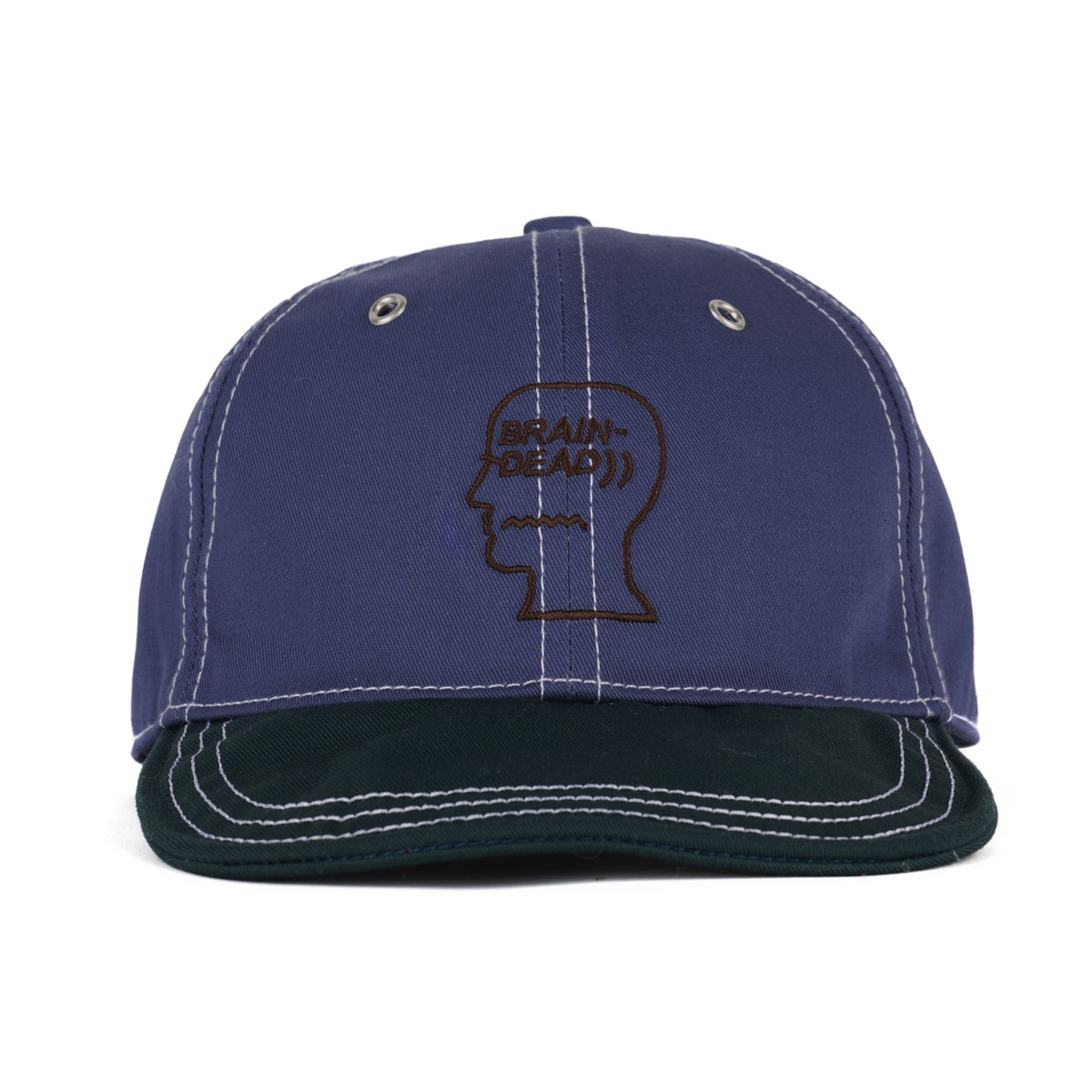 BRAIN DEAD / WIRE BRIM 6 PANEL HAT / SLATE BLUE