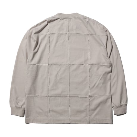 tone / PIMA COTTON PLEATS T SHIRT / MUSHROOM