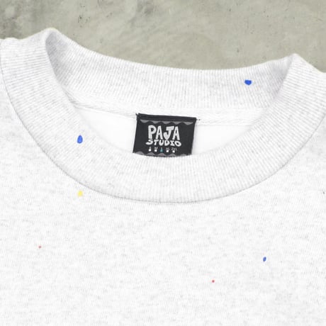 PAJA STUDIO / PRINTED NEP CREWNECK SWEATSHIRTS / ASH GRAY