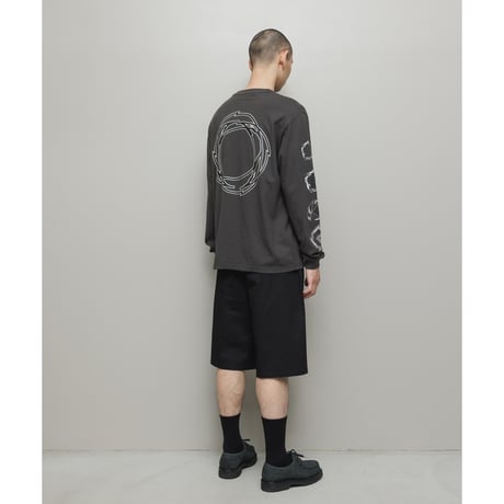 BAL / COTTON TWILL OVER SIZED BERMUDA SHORT / BLACK