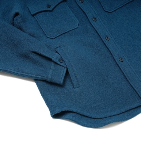 HOMBRE NINO / WOOL CPO SHIRT / BLACK