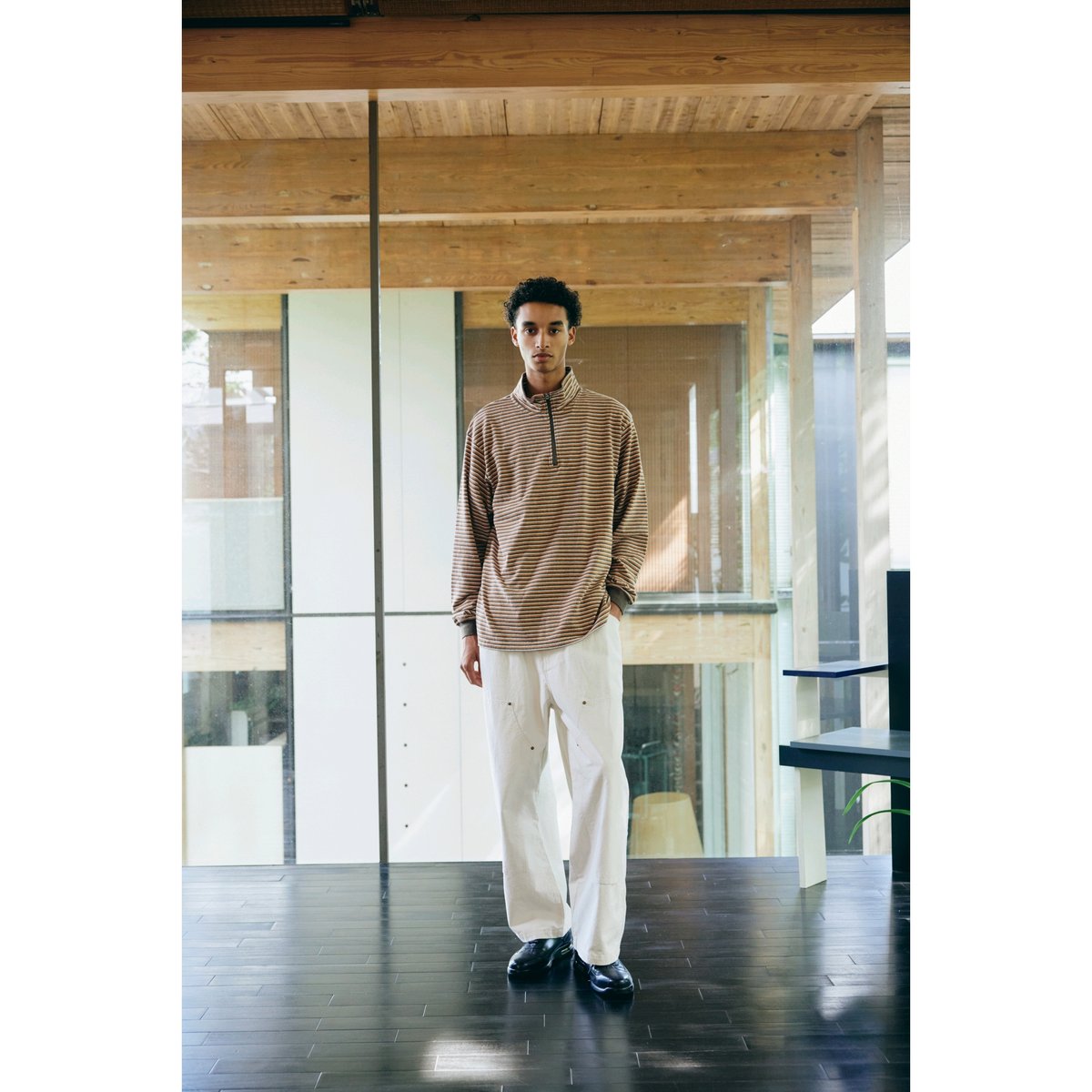 COMFORTABLE REASON / DOUBLE KNEE PIGMENT PANTS