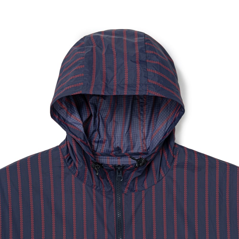 SOL soonerorlater / STRIPE NYLON HOODED JACKET