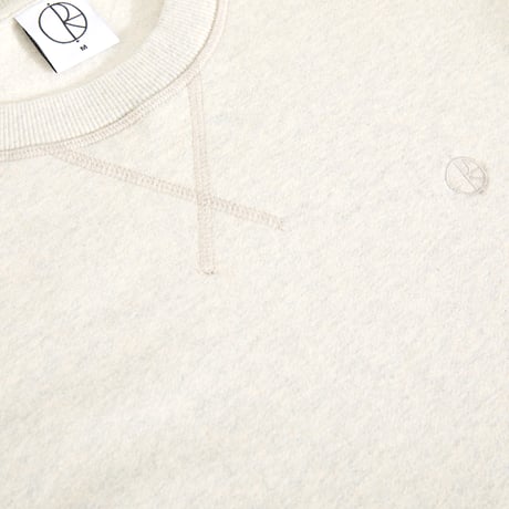 POLAR SKATE CO. / FRANKIE CREWNECK / IVORY GREY MELANGE