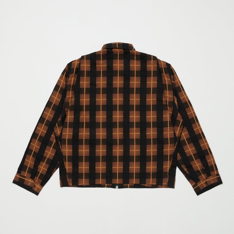 BAL / PLAID ZIP SHIRT BLOUSON / BROWN | Sophomore
