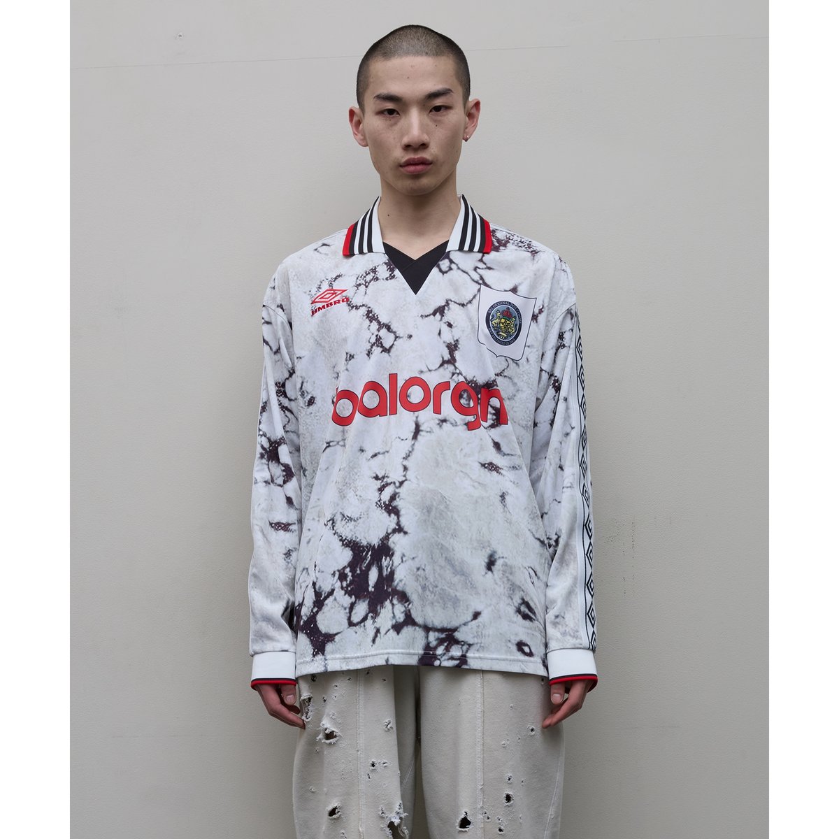 ウェア bal umbro BAL / x UMBRO LS SOCCER JERSEY / WHITE | Sophomore