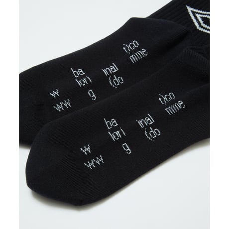 BAL / x UMBRO JACQUARD SOCKS / BLACK